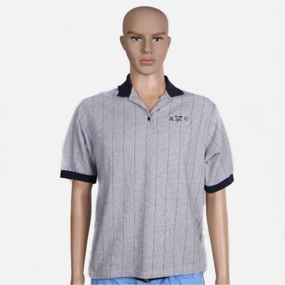 Antigua Orlando Magic Mens Short Sleeve Polo Shirt Size S Cotton Embriodered